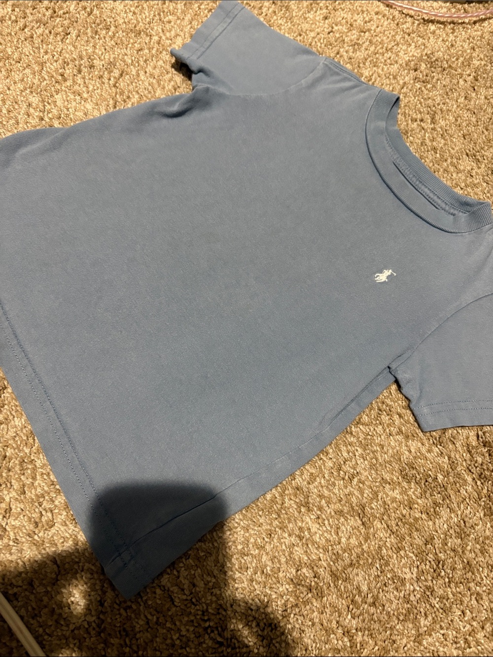Polo by Ralph Lauren Dusty Blue Short-Sleeve Tee with Pony Logo